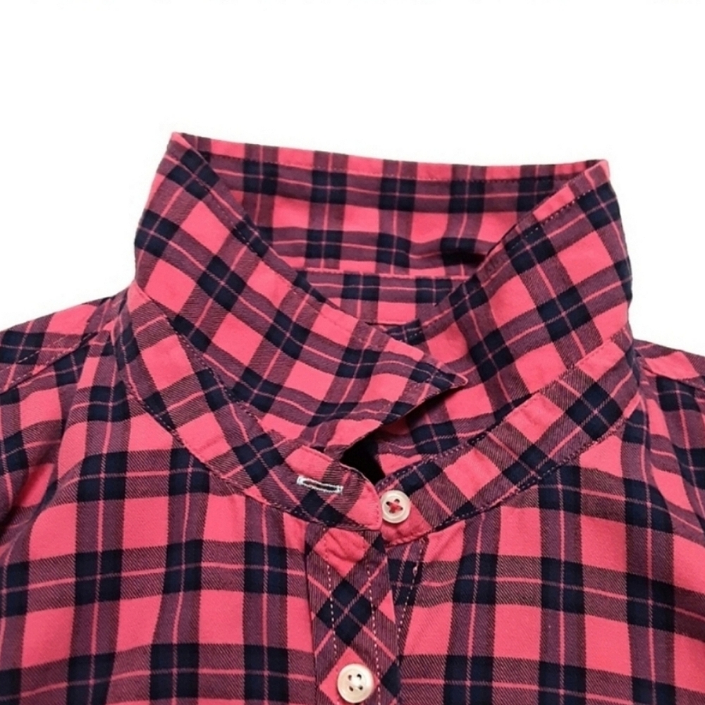 Talbots Button Up Flannel Plaid Shirt Womens XL - Picture 6 of 14